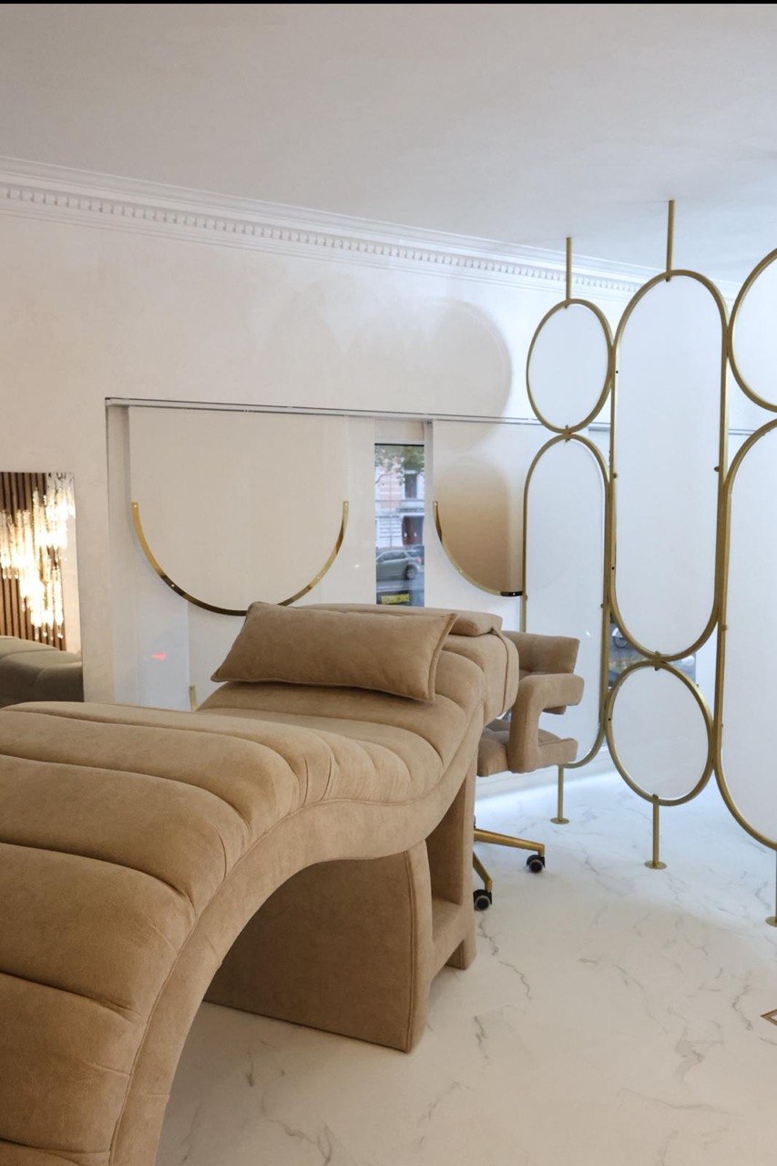 Facial treatment in the RA Beauty treatment room