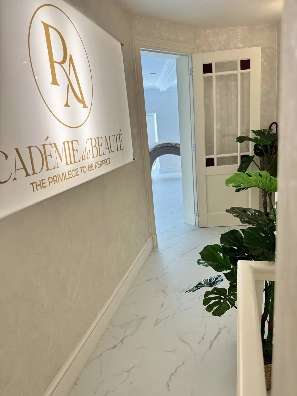 Interieur van de skin & beauty studio in Antwerpen