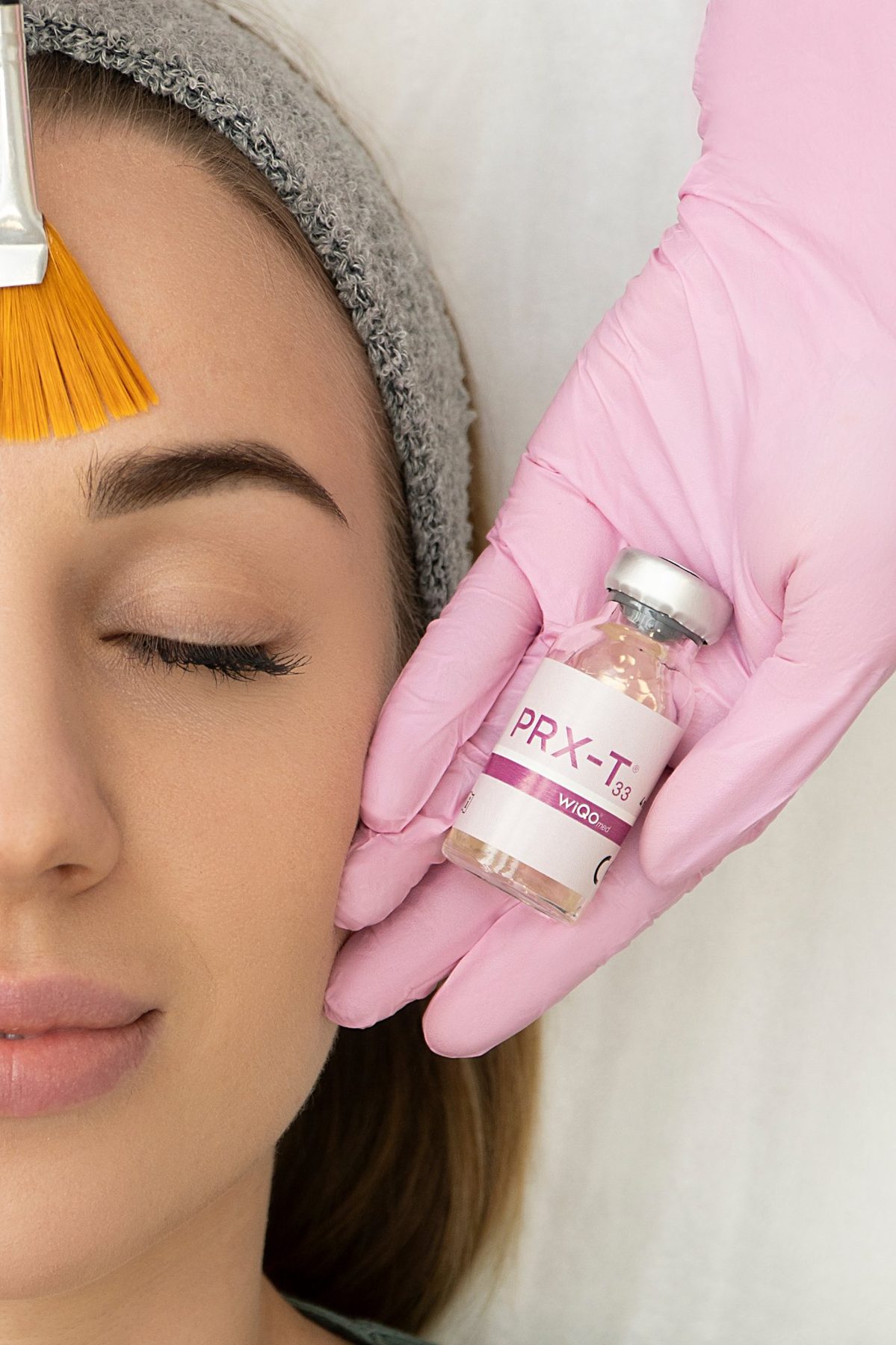 Facial treatment in the RA Beauty treatment room