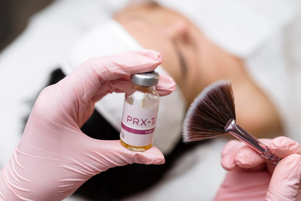 Facial treatment in the RA Beauty treatment room 1