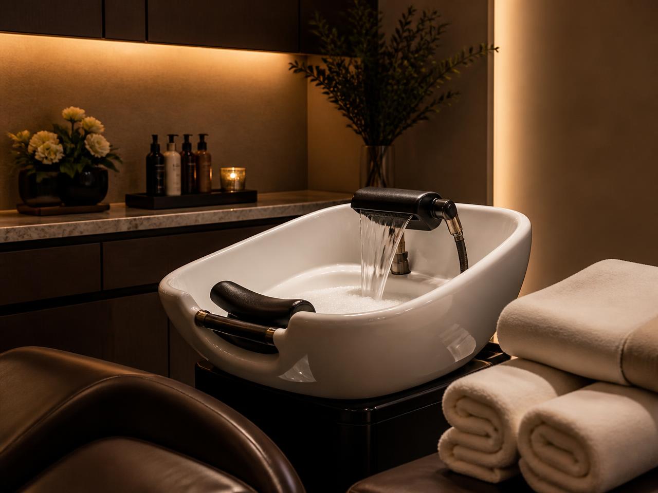 Japanse Head Spa met spoelunit bij RA Beauty
