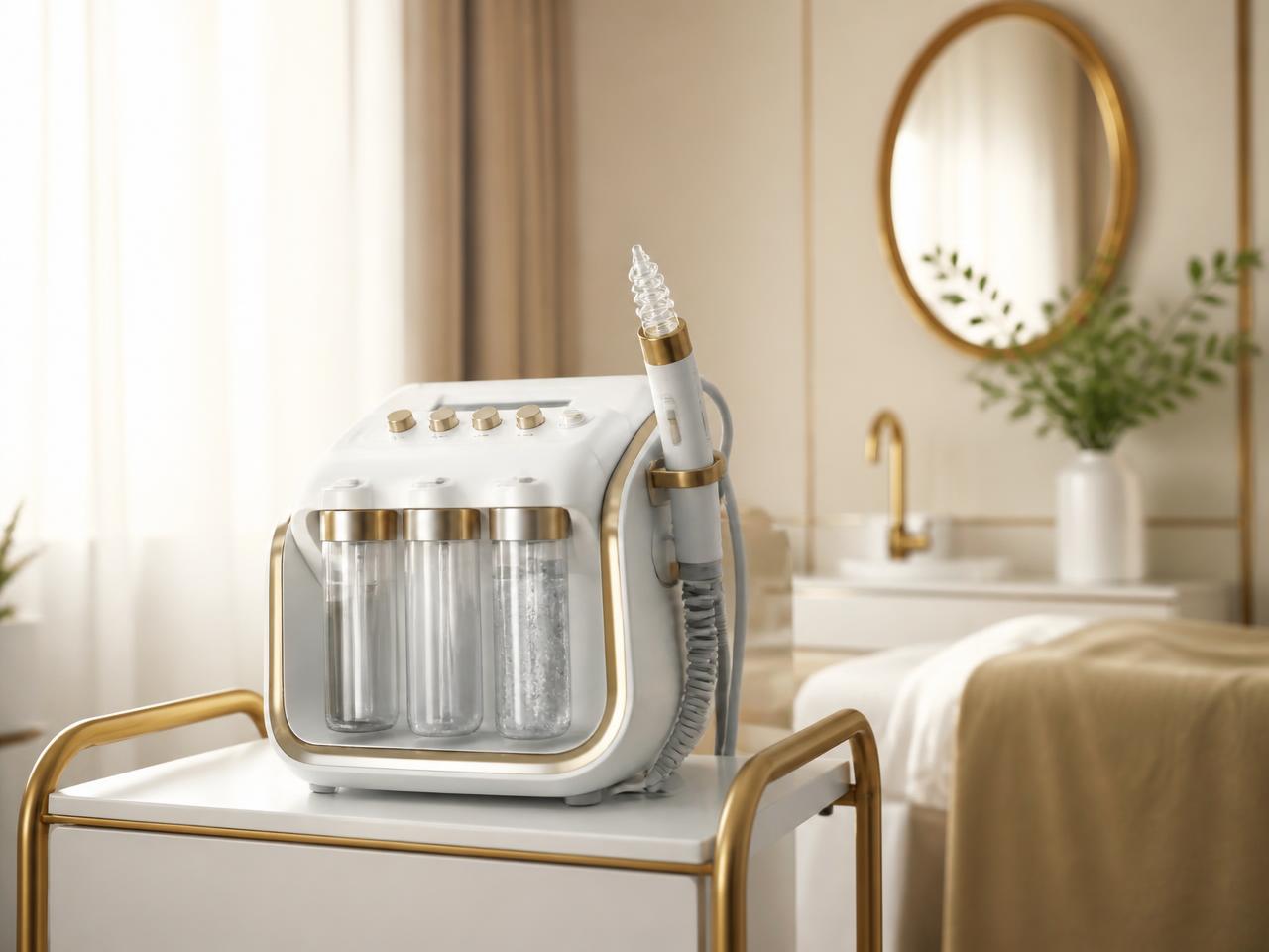 Toestelbehandeling in de behandelkamer van RA Beauty