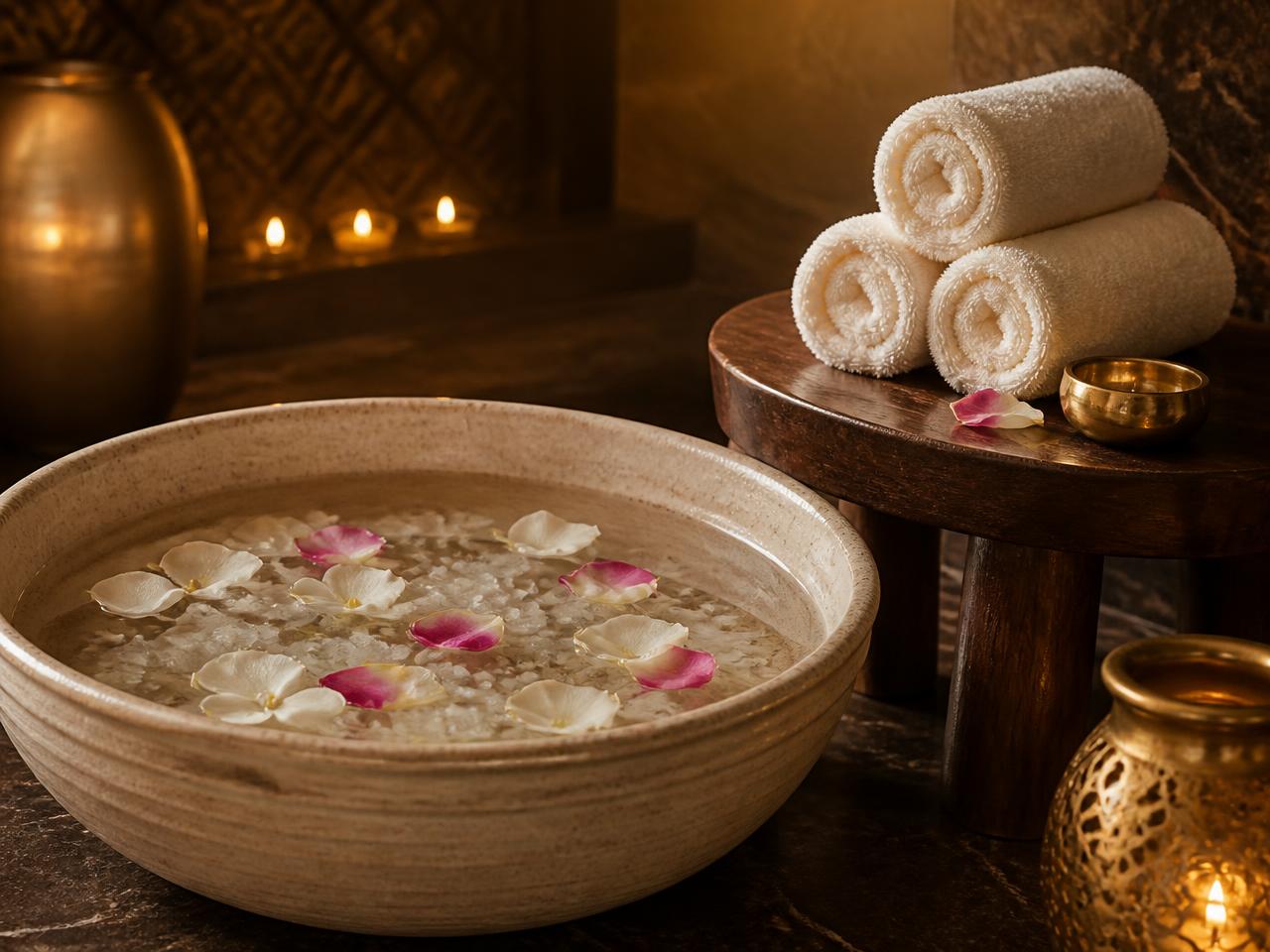 Pedicure treatment at RA Beauty