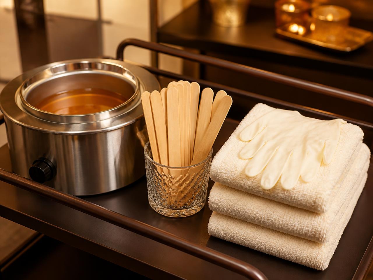 Waxontharing in de behandelcabine van RA Beauty